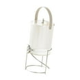 thumbnail image 4 of Dispensador de bebidas heladas, cubo de tetera de frutas, dispensador de bebidas de agua con soporte y tapa para fiesta, bebida, leche, té helado con rejilla, 4 of 8