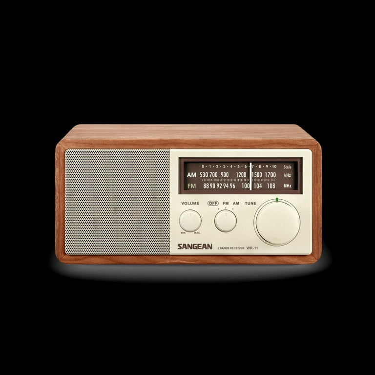 Sangean WR-11 Amfm Analog Wooden Cabinet Radio - Walmart.com