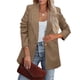 thumbnail image 3 of Chaquetas de traje para mujer,Chaqueta de traje para mujer, Blazers largos largos para mujer, Blazer de mujer con claridad notable, 3 of 6