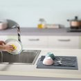 thumbnail image 4 of shiyou-Drain Mat Universal Drain Board Drying Dishes Non-Slip Roll-Up Drying Rack Pad Silicone Heat Resistant Slip-Proof Tray(Grey), 4 of 4