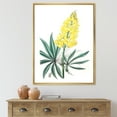 thumbnail image 2 of Designart 'Ancient Yellow Flower I' Traditional Framed Canvas Wall Art Print, 2 of 5