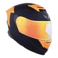 thumbnail image 1 of Casco Bkr Apolo Negro Mate Mica Naranja Repuesto Transparente Abatible Svs Naranja negro XXL, 1 of 6
