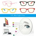 thumbnail image 4 of Gafas elegantes para niños con montura de silicona suave y lentes anti-luz azul Amarillo, 4 of 9