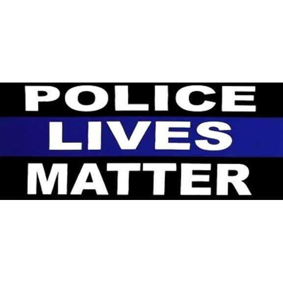 Police Lives Matter Thin Blue Line Vinyl Decal Bumper Sticker