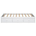 thumbnail image 5 of Twin Size Platform Storage Bed with 3 Drawers,White, 5 of 9