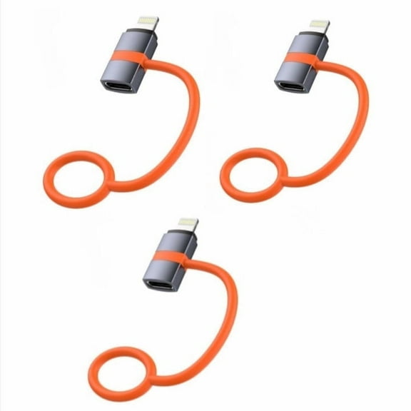 [MFi Certified] USB C to Lightning Adapter, Type C to Lightning Adapter Support 36W PD Fast Charging Compatible with iPhone iPad Silver -3 Pack