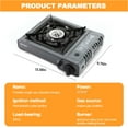 thumbnail image 2 of GVDV Portable Camping Stove, 1 Burner Butane Gas Stove with Updated Carrying Case, 2 of 11