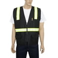 thumbnail image 1 of Safety Depot Black Reflective Safety Vest with Pockets 8038-BK-L, 1 of 2
