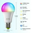 thumbnail image 3 of WiFi RGB Smart LED Light Bulb 2700-6500K 10W E27/B22 Lamp For Alexa Google Home, 3 of 4