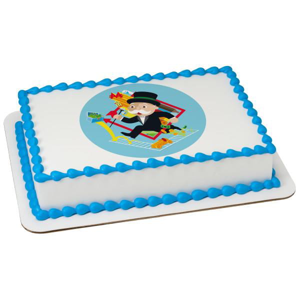 personalise Monopoly board game edible icing cake toppercupcake toppers 
