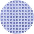 thumbnail image 1 of Ahgly Company Indoor Round Patterned Lavender Blue Area Rugs, 4' Round, 1 of 1