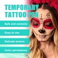 thumbnail image 3 of Pintura temporal falso tatuaje pluma 6 colores cuerpo arte pintura Kit para Cosplay, cumpleaños, Halloween, Acción de Gracias y regalos de Navidad JAMW Sencillez, 3 of 5