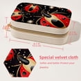 thumbnail image 5 of Ladybird Portable Velvet Earring Organizer with Removable Compartment, Necklace Holder, Jewelry Organizer, and Decorative Gift Box, 5 of 7