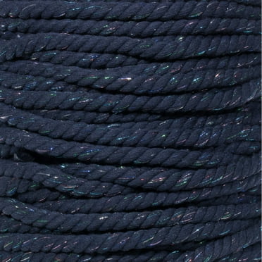 Super Soft 3 Strand Twisted Cotton Rope - Multiple Colors to Choose from in Various Diameters and Lengths
