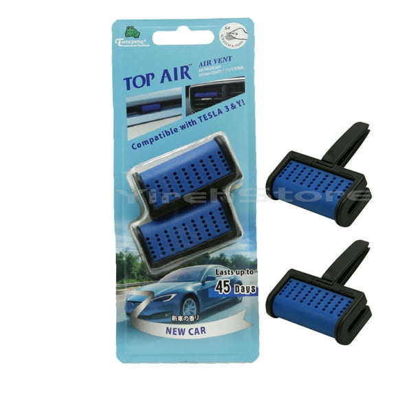 YirehStore Treefrog Top Air Vent Car Freshener New Car Scent fits for Tesla Model 3 & Y, Elegant, Last Long and Strong Odor Eliminator