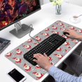 thumbnail image 2 of Long Mouse Pads for Desk,Gray Christmas Santa Pattern Desk Mats on Top Of Desks, Desk Mouse Pad Extra Large with 3mm Non-Slip Base and Stitched Edge for Gaming,Office,Work,Home 31.5x15.7in, 2 of 5
