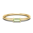 thumbnail image 1 of East-West Stackable Baguette Birthstone Ring - Peridot (August), 1 of 5