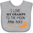 thumbnail image 3 of Inktastic I Love My Gramps to the Moon and Back Boys or Girls Baby Bib, 3 of 4