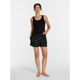 thumbnail image 3 of Joyspun Women's Woven Pajama Boxer Shorts, 3'' Inseam, Sizes XS-2X, 3 of 6