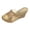 stag126-Gold, variant on Women's Platform Slip on 3.34 Inch Wedge Sandals Cushioned Insole Peep Toe Casual Open Toe Dressy Sandals Silver 6.5