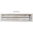 thumbnail image 4 of Reclaimed Wood Shadow Box with Wood Backing - Rustic Farmhouse Barnwood Style - Floating Shelves (White, Rectangle), 4 of 8
