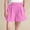 Pink, variant on Girls Kids Pleated Cotton Shorts High Waist with Pockets Adjustable Waist Breathable Summer School Casual Shorts Navy,Size 1-2 T