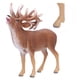 thumbnail image 4 of Estatua de juguete de animales, figura de ciervo realista, juguete de ciervo salvaje realista, juguete de aprendizaje de animales, características de vanguardia, 4 of 14