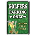 thumbnail image 1 of SignMission D-5-Z-Golfers 5 x 7 in. Golfers Only Decal Sign, 1 of 1