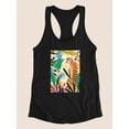 thumbnail image 3 of Cheetah Kingdom Collection. B Racerback Tank Women -June Erica Vess Designs, Female Small, 3 of 4