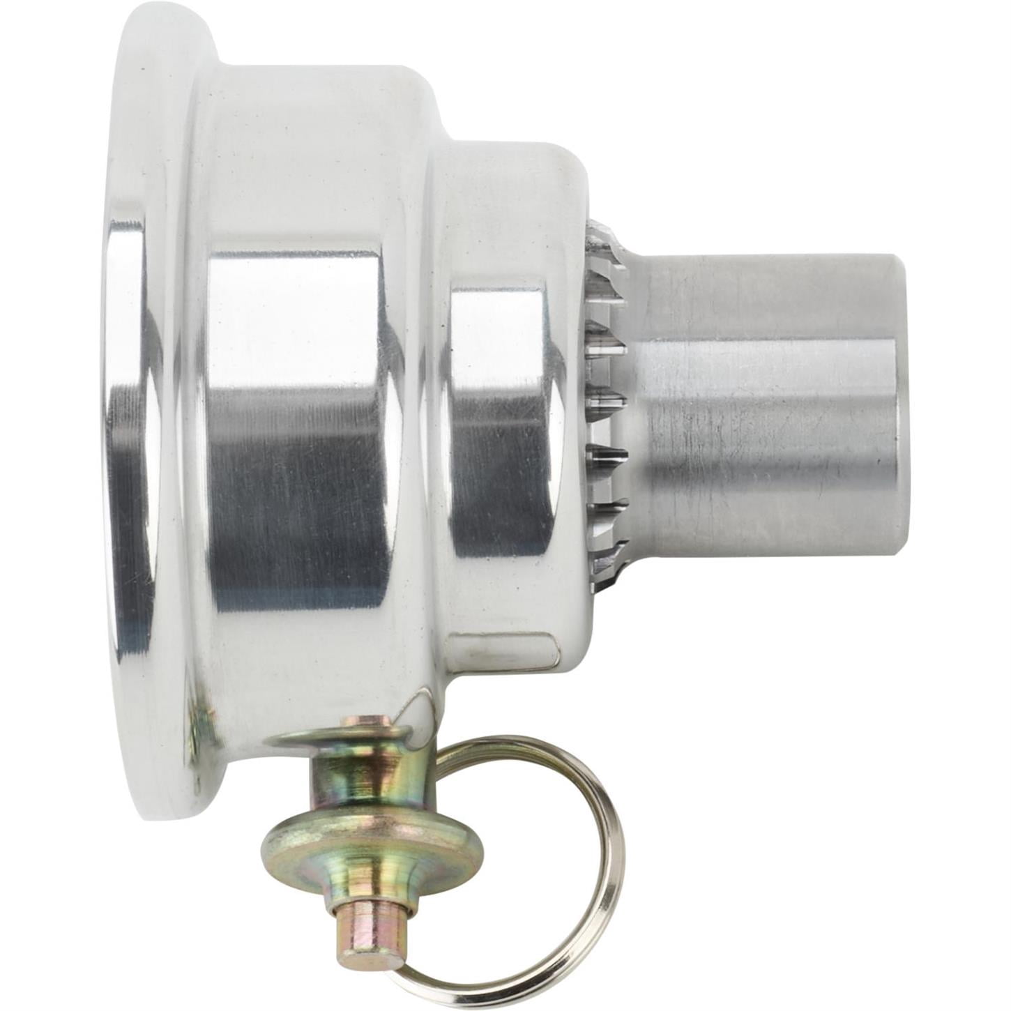 Pin-Style Quick Release Aluminum Steering Wheel Hub, 5/8In Steel Shaft