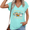 Blue, variant on Women's Reading Is A Privilege V-Neck Short Sleeve T-Shirt Book Lover Floral Graphic Tee S-5XL Purple
