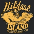 thumbnail image 2 of Women's Outer Banks Kildare Island Surfboard Co. Orange Waves Racerback Tank Top, 2 of 4