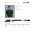 thumbnail image 2 of Gildan 3800 Men's Pique Polo Shirt -Black-2X-Large, 2 of 2