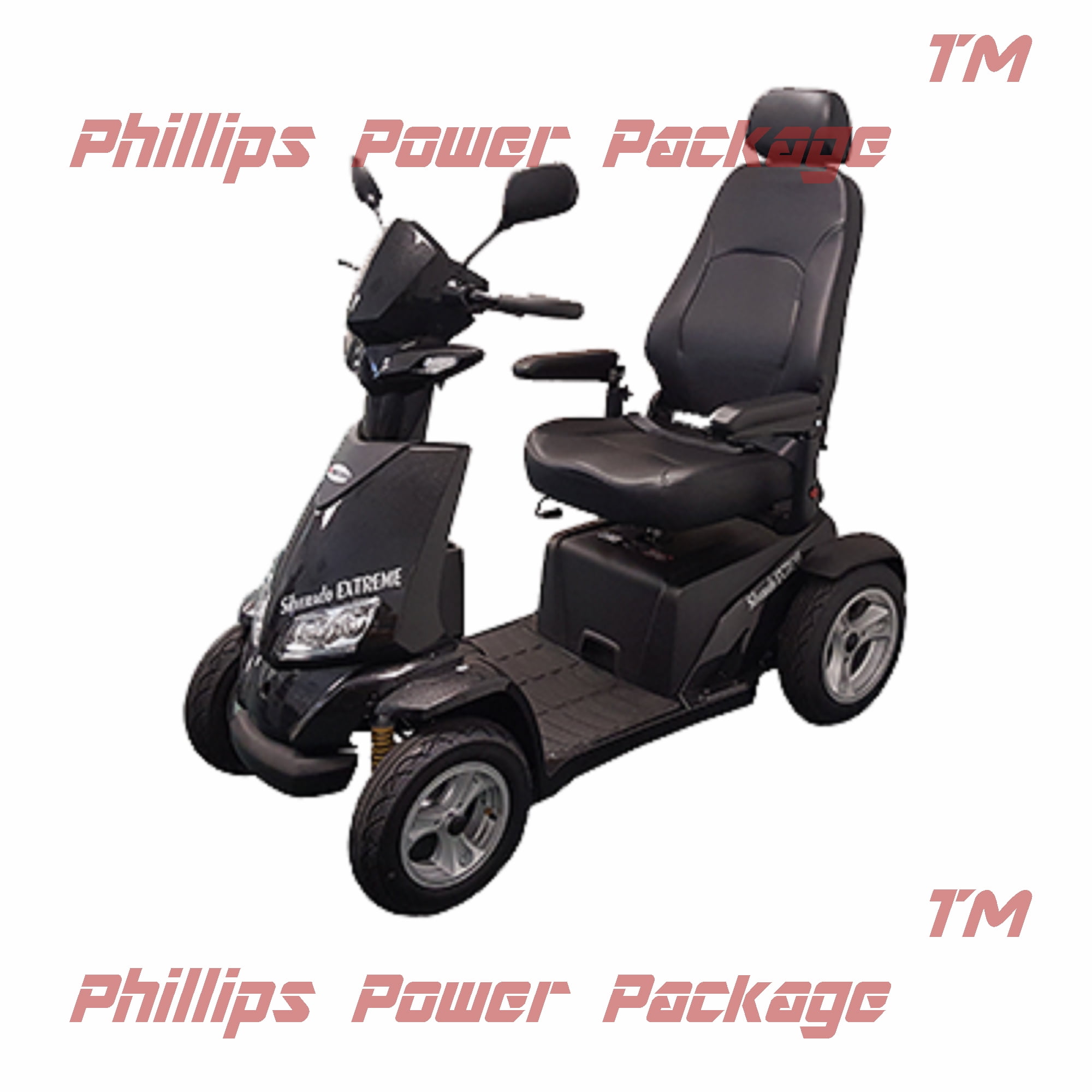 Merits Silverado Extreme 4Wheel Full Suspension Scooter 20"Wx18