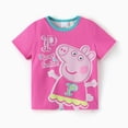 thumbnail image 6 of Peppa Pig Girls Pajamas Set Pink Holiday Graphic Short Sleeve Top Candy Print Pants 2 Piece Kids Sleepwear PJs Sizes 5-6Y, 6 of 11