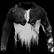 thumbnail image 4 of Sudadera con capucha para hombre, otoño e invierno, estampado 3D de lobo animal, manga larga, holgada, moda urbana, ropa para hombre 6XL, 4 of 5