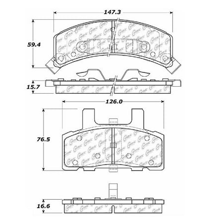 1997 Gmc Safari Brake - Go-Parts OE Replacement for 1990-2002 GMC Safari Front Disc Brake Pad Set for GMC Safari