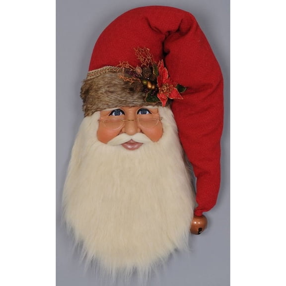 Karen Didion Originals Woodland Santa Head Figurine, 30 Inches