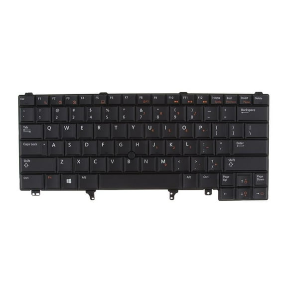 English Replacement Keyboard Notebook Keyboard With Backlight For Latitude E6420 E6430 E6440 Laptop, Black
