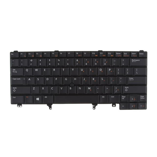 Teclado retroiluminado rojo shamjiam para Computadora Portátil Latitude E6420 E6430 E6440