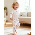 thumbnail image 4 of 18 Months Baby Girls Clothes 24 Months Girls 3 Pack Fall Winter Outfits Toddler Girl Long Sleeve Top Pants 6PCS Clothing Set Purple, 4 of 6