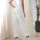 thumbnail image 5 of Moda Mujer Damas Casual Elástico Damas Cintura Bolsillos sueltos Pantalones sólidos Fridja  nalpqowj4810, 5 of 7