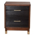 thumbnail image 4 of Home Square 2 Drawer Wood Nightstand in Dark Walnut - Set of 2, 4 of 5