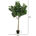 thumbnail image 2 of Nearly Natural 10ft. Artificial Fiddle Leaf Fig Tree, Green, 2 of 6