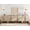 Beige, variant on 126" Modern Sideboard Buffet Cabinet with 12 Doors, Multifunctional Sideboard with Large Storage and Adjustable Shelf