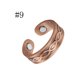thumbnail image 2 of Colección de anillos magnéticos de cobre 99.9% Estilo de pareja de anillos de energía abierta simple de moda (COBRE) oso de fresa Juguete, 2 of 3