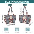 thumbnail image 4 of FORMRS Tote Bag for Women Quilted Large Capacity Travel Work Carry On Shoulder Handbag, Christmas Santa, 4 of 7