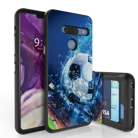 LG G8 ThinQ Case, PimpCase Slim Wallet Case + Dual Layer Card Holder Designed For LG G8 ThinQ (Released 2019) World