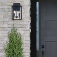 thumbnail image 4 of Wilshire&nbsp; Modern Black Wall Sconce - Outdoor with Clear Shade, 4 of 4