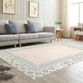 thumbnail image 2 of 5x7 Beige Vintage Print Rug – Washable Non-Slip Area Rug for Living Room and Bedroom, 2 of 7